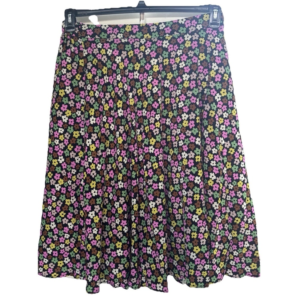 TULIP‎ B XL WOMEN'S Vintage Inspired Floral POCKETS ZIP SKIRT NWT